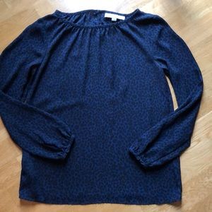 Loft Leopard Print Blouse